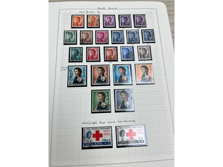 holding on album pages, better including QV used stamp to 96c, KGV Silver Jubilee, KGVI Silver Wedding, etc. Large quantity. 